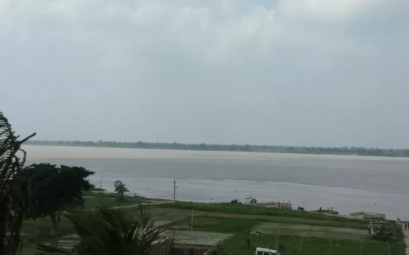 फतुहा से दिखता पुनपुन और गंगा का संगम
